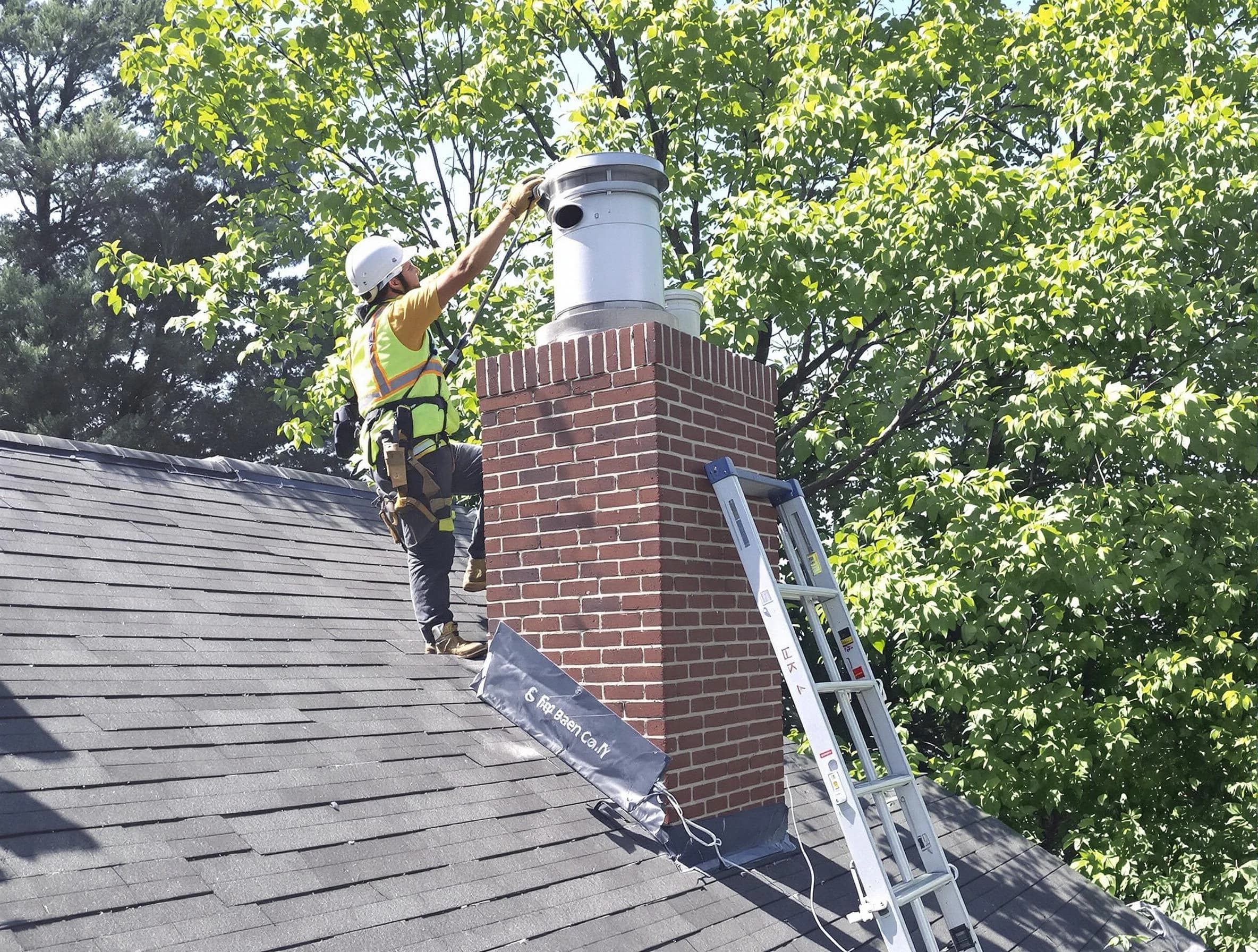 Chimney liner inspection by West Deer Chimney Sweep in West Deer, PA
