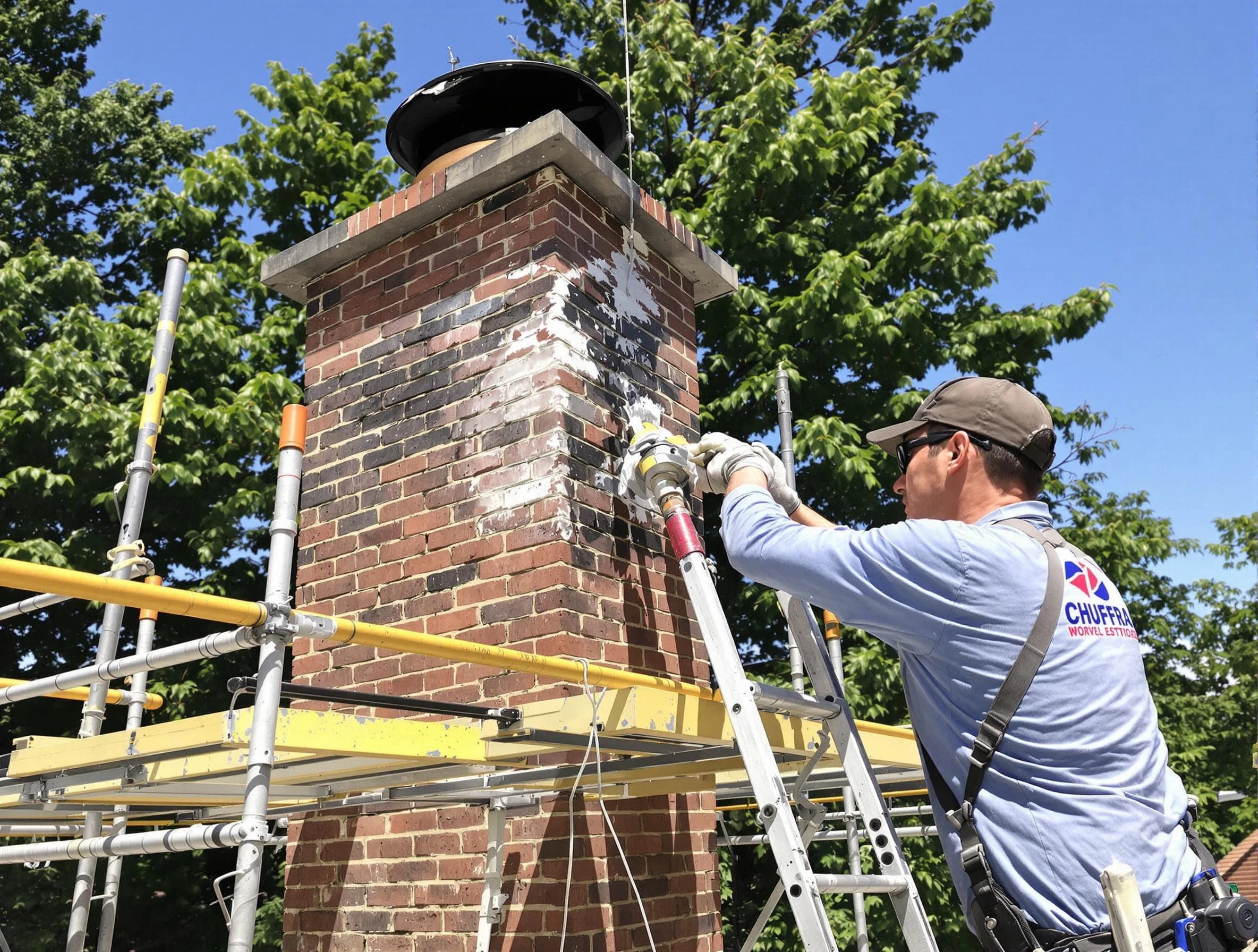 Structural chimney repair by West Deer Chimney Sweep in West Deer, PA