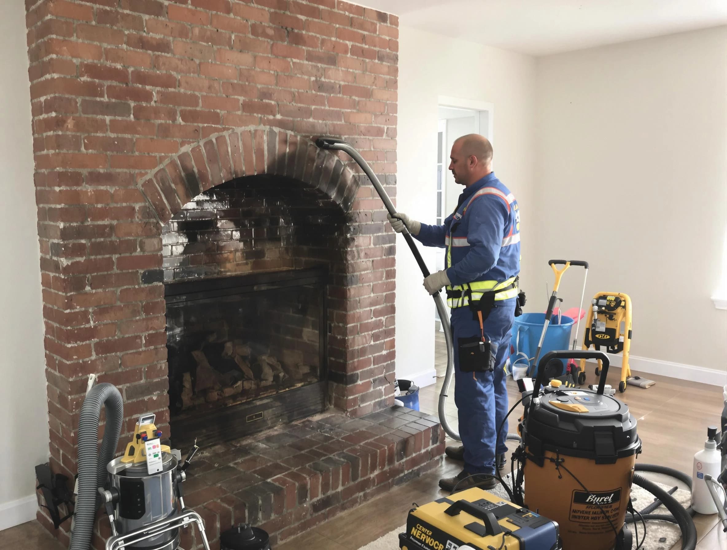 West Deer Chimney Sweep expert performing detailed chimney sweep in West Deer, PA