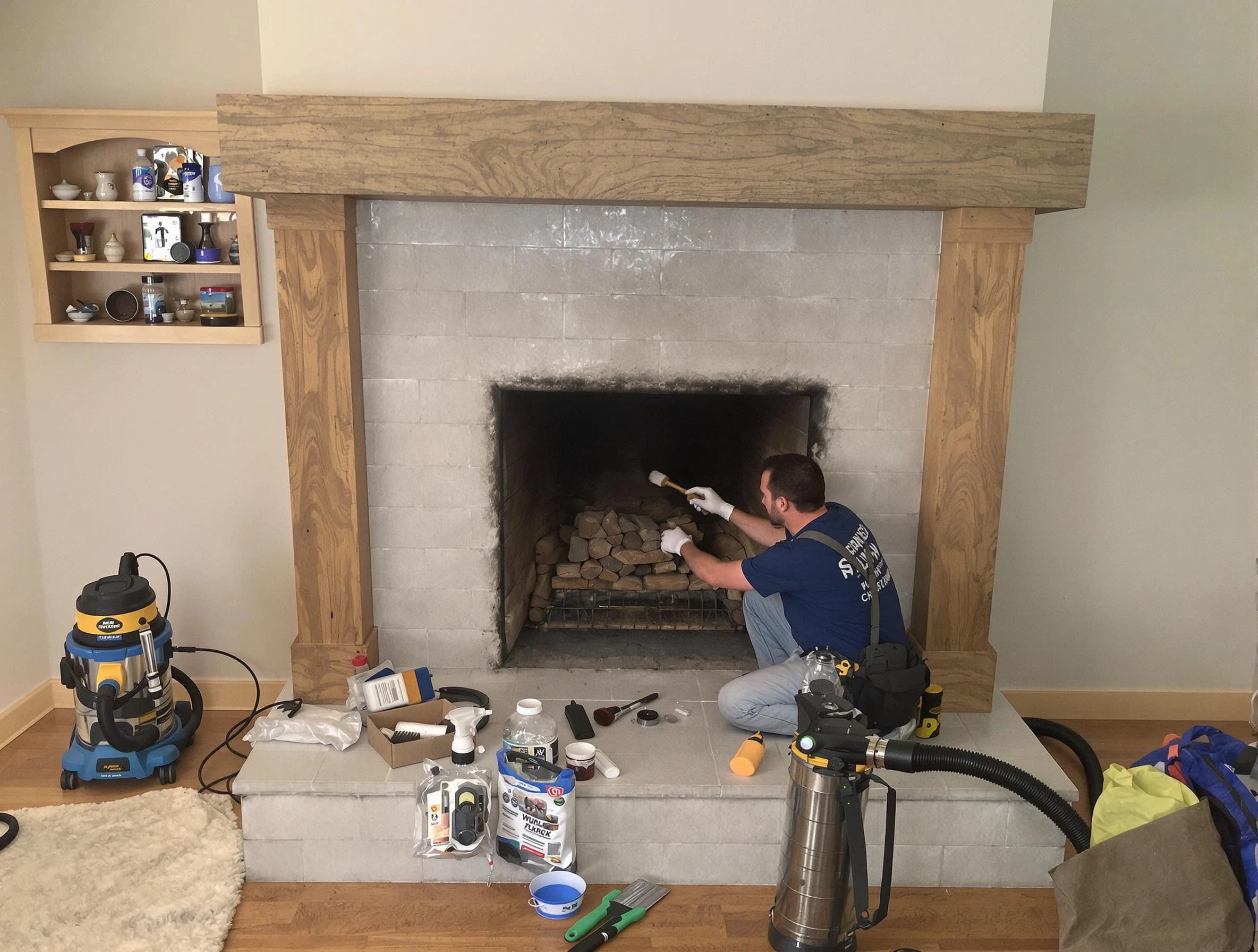 Detailed creosote removal process by West Deer Chimney Sweep in West Deer, PA