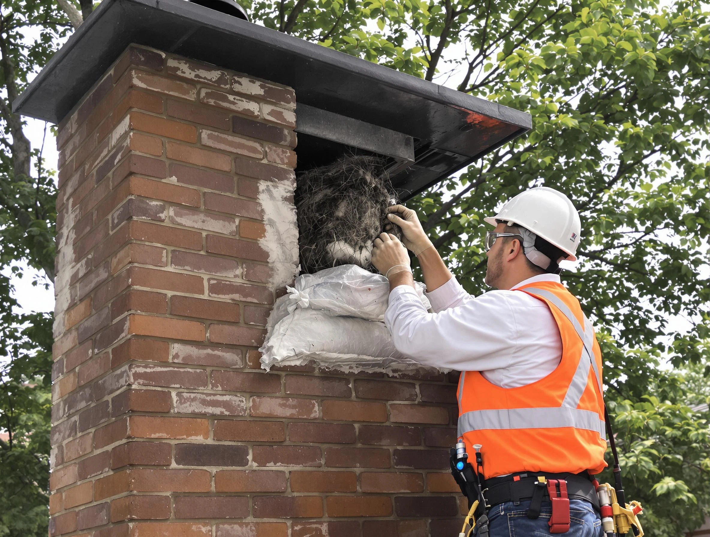 Humane removal of debris and animals by West Deer Chimney Sweep in West Deer, PA